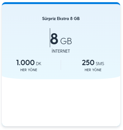 Sürpriz Ekstra 8 GB